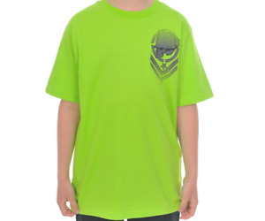 Metal Mulisha Boys Youth Badge Tee S/S T-shirt Green Black