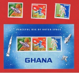 Ghana #305-307a MNH OG Space w/SS Free S/H - Picture 1 of 1