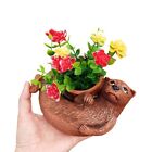 Otters Shaped Flowerpots Succulents Planter Small Bonsais Pots Home Garden