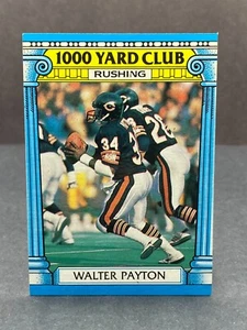 1987 Topps WALTER PAYTON Card Yard Club No. 7 Chicago Bears Crease-Free NM+ - Picture 1 of 2