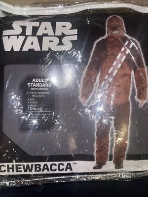 Star Wars Disney's Chewbacca Costume Jumpsuit ADULT STANDARD SIZE - Image 1 of 3