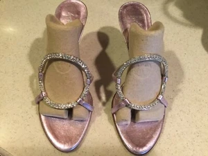 MINT Giuseppe Zanotti rhinestone Pink heel sandals 6.5 party shoes MSRP$650 - Picture 1 of 9