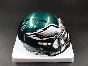 Minicasco de velocidad firmado por Jordan Davis autografiado Philadelphia Eagles certificado de autenticidad JSA - Imagen 1 de 2
