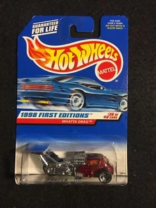 HOT WHEELS FIRST EDITIONS WHATA DRAG RED 1/64 DIE CAST 36 OF 40 - Picture 1 of 2