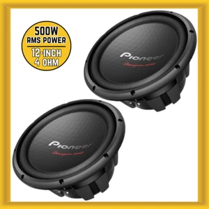 2 X Pioneer Champion Series 12" Dual Voice Coil 4 ohm Car Component Subwoofer - Picture 1 of 3