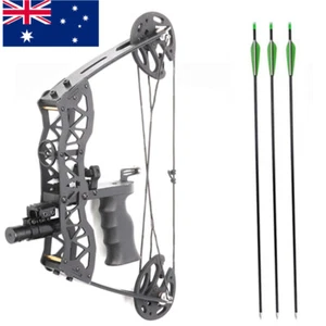 40lbs Hunting Compound Bow Arrow Archery Target Shooting With Archery Sights AU - Picture 1 of 14
