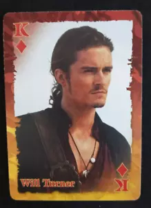 Pirates Of The Caribbean At World's End Playing Card Will Turner King Diamonds - Picture 1 of 2