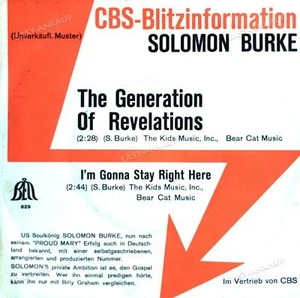 Solomon Burke - The Generation Of Revelations / I'm Gonna Stay 7in 1969 ' - Picture 1 of 1