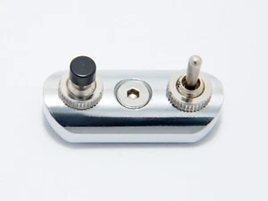Manillar Switch-Block Low-Profile Chrome, Cafe Racer, Bobber, Chopper, Custom - Imagen 1 de 9
