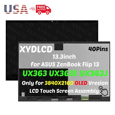 for ASUS ZenBook Flip 13 UX363 UX363EA-IH74T UHD OLED LCD Touch Screen Assembly - Image 1 of 4