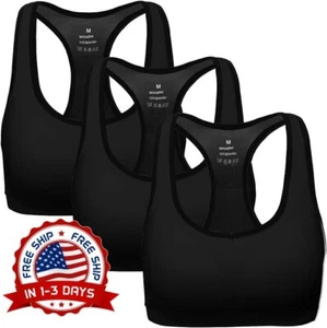 Sujetador Acolchado Deportivo Para Mujer Brasieres De Yoga Top Corto De Fitness - Picture 1 of 8