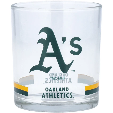 Oakland Athletics Banded Rocks Glass Cover