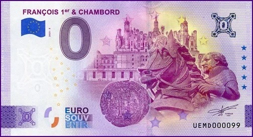 UEMD / FRANCOIS 1er ET CHAMBORD / BILLET 0 € / 0 EURO-SCHEIN / 2025-5 - Photo 1/1