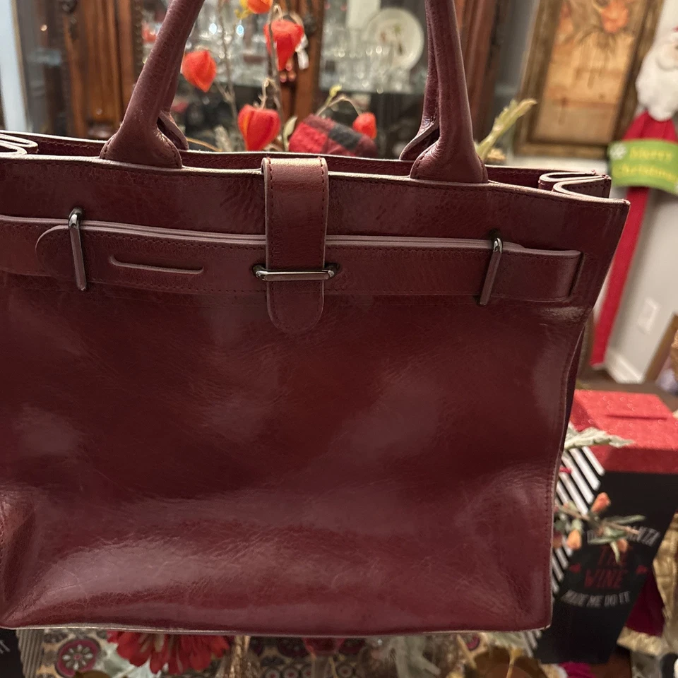 FURLA Brown Leather Handbag Vintage Purse Shoulder Bag with Dust Bag - Image 1 of 4