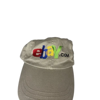 复古 Ebay 拼写刺绣旧标志棕色帽子头像罕见 — 第 1/4 张图片