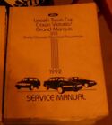 1992 Lincoln Town Car Ford Crown Victoria Mercury Grand Marquis Service Manual