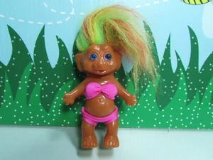 TROLL COREANO VINTAGE ANNI '60 - Bambola troll in etone 4" - Tutto originale - NUOVO - Foto 1 di 7
