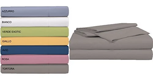 TATA HOME Lenzuolo Sopra Matrimoniale in Cotone misura cm 240x300 Diamond