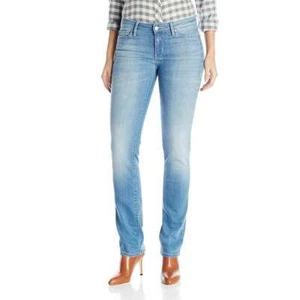 Pantalones de mezclilla informales para mujer Calvin Klein pierna recta 5 bolsillos altura baja - Imagen 1 de 3