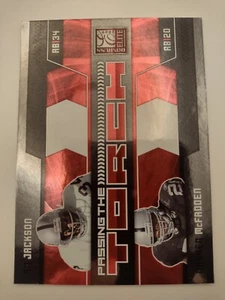 Bo Jackson/Darren McFadden 2009 Donruss Elite Passing the Torch #155/999 Raiders - Imagen 1 de 2