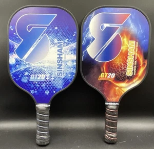 JUEGO DE 2 PALETAS PICKLEBALL SINSHAM GRAFITO MANGO SUAVE - Imagen 1 de 4