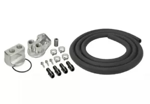 Derale 15717 Engine Oil Filter Relocation Kit, 1/2" NPT Ports w/ 18x1.5mm Thread - Picture 1 of 4