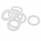 10 Pcs Silicone O-rings Sealing Rings 46 x 32 x 3mm White Silica Gel