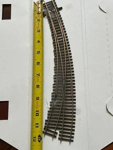 #6.5 RIGHT HAND CURVED TURNOUT- 20 INNER & 24 OUTER CODE 83 NS Rail HO SCALE NEW - Picture 1 of 9