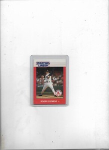 ROGER CLEMENS 1988 KENNER STARTING LINE UP BASEBALL CARD ONLY  NNNO NOT MINT