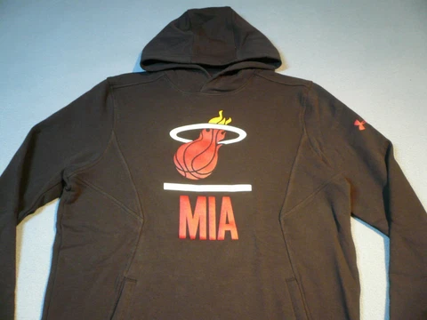 Under Armour Miami Heat Lock Up Performance BRAND NEW NBA Hoodie NWT UA M 2XL Cover