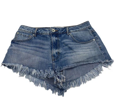 Shorts jeans feminino Band Of Gypsies BOG Collective “Riley” - Tamanho 28, seminovo - Imagem 1 de 4