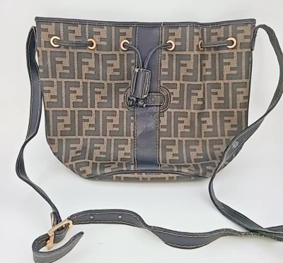 Fendi Mon Tressor Bucket Bag Brown Leather - Image 1 of 4