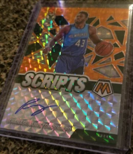 Thanasis Antetokounmpo 2020-21 Mosaic Basketball Orange Prizm Scripts Autograph - Picture 1 of 6