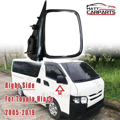 RH RHS Right Hand Manual Door Mirror For Toyota Hiace Van Bus 2005~2019 - image 1 of 4