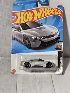 2023 Hot Wheels #156 HW Roadsters 10/10 BMW i8 ROADSTER Gray w/Black 10 Spokes - Picture 1 of 6