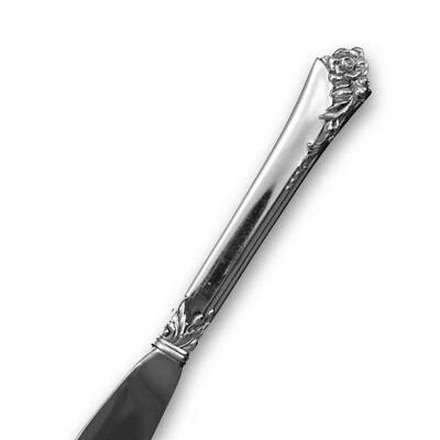 Oneida Damask Rose Modern Hollow Knife Sterling Silver  1946 Classic Flatware - Image 1 of 2