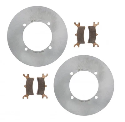 Rotores de freno y pastillas de freno traseros MudRat 2012-2015 Polaris Sportsman 800 6x6 Forest Foto 1 de 4