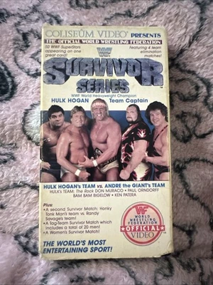 WWF Survivor Series 1 (VHS, 1988) Coliseum Video Team Hogan Vs Team Andre - Imagem 1 de 3