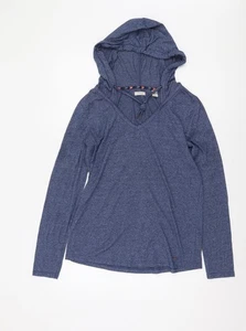 O'Neill Women's Blue Hooded Long Sleeve Top Size 12 - Picture 1 of 12