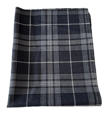 House Of Edgar Tartan Hebridean Granite   100% Wool 77 Cm Long /60 Cms Wide - Image 1 of 3