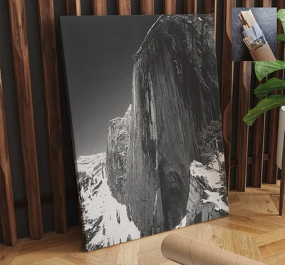 Arte fotográfico de pared en lienzo Ansel Adams Monolith The Face of Half Dome 22X30 pulgadas Foto 1 de 3