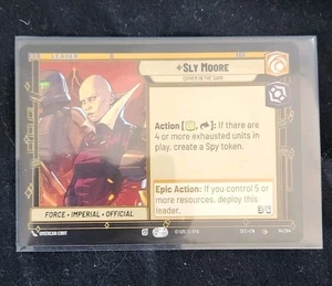 Sly Moore - Cipher in the Dark - 14/264 Star Wars Unlimited TCG Karte SEC NM - Bild 1 von 2