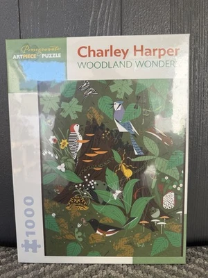 Pomegranate WOODLAND WONDERS Charley Harper 1000 Piece Puzzle New Sealed 20x25 - Image 1 of 4