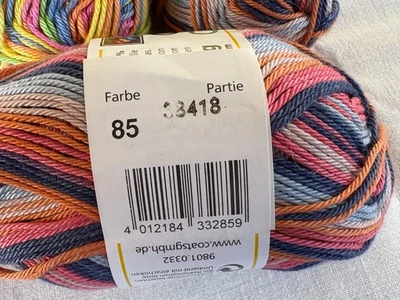 Hilo de algodón loco Schachenmayr Nomotta - Colores 85 y 89 - Se vende por madeja Foto 1 de 4