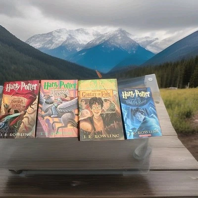 Lot of 4 J. K. Rowling Harry Potter PBs - Years 2,3,4,5  Foto 1 de 2