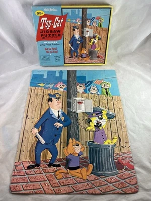 Hanna Barbera Top Cat Cartoon Jigsaw Puzzle 70 Pieces Complete 4606 Vintage 1961 - Image 1 of 4