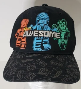 Lego Movie 2 Hat Cap Snapback Kids Youth Black One Size Still Awesome Brick Bill - Picture 1 of 9