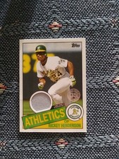 2020 Topps Series 1 1985 Topps Baseball Relic 85R-RH Rickey Henderson