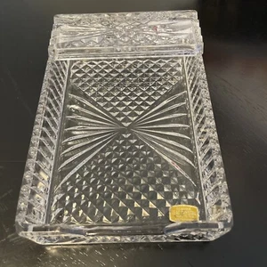 Genuine LeadCrystal Napkin Holder. West Germany. Vintage. Perfect Condition - Picture 1 of 8