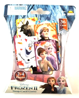 Frozen II Fish Card Game 2-4 Players 36 Cards Disney New Factory Sealed - Image 1 of 2